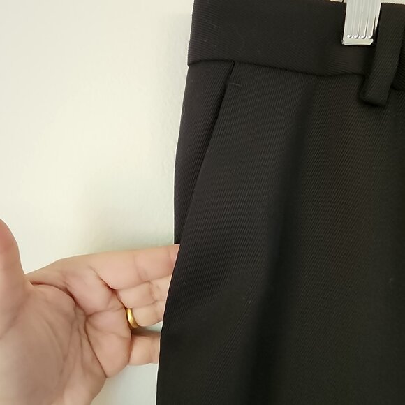 COS Pants Women's Size 12 Black Wide Leg Trouser 100% Wool Office Career Classic - Picture 8 of 16